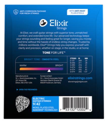 ELIXIR E12002 NANO ELEC SUPERLIGHT 9-42 SET