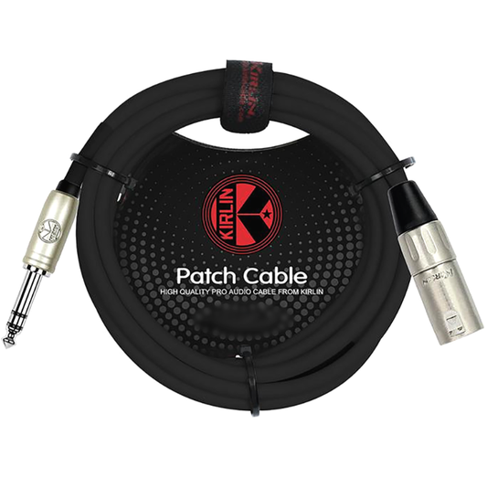 KIRLIN DELUXE LEAD XLR(M) - 1/4" TRS JACK 20FT/6M