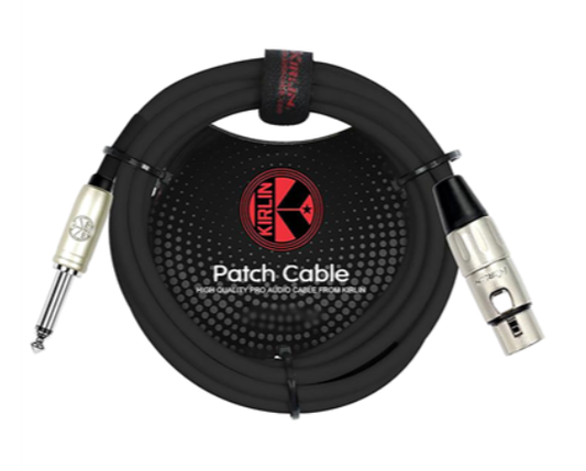 KIRLIN DELUXE LEAD XLR(F) - 1/4" MONO JACK 20FT/6M