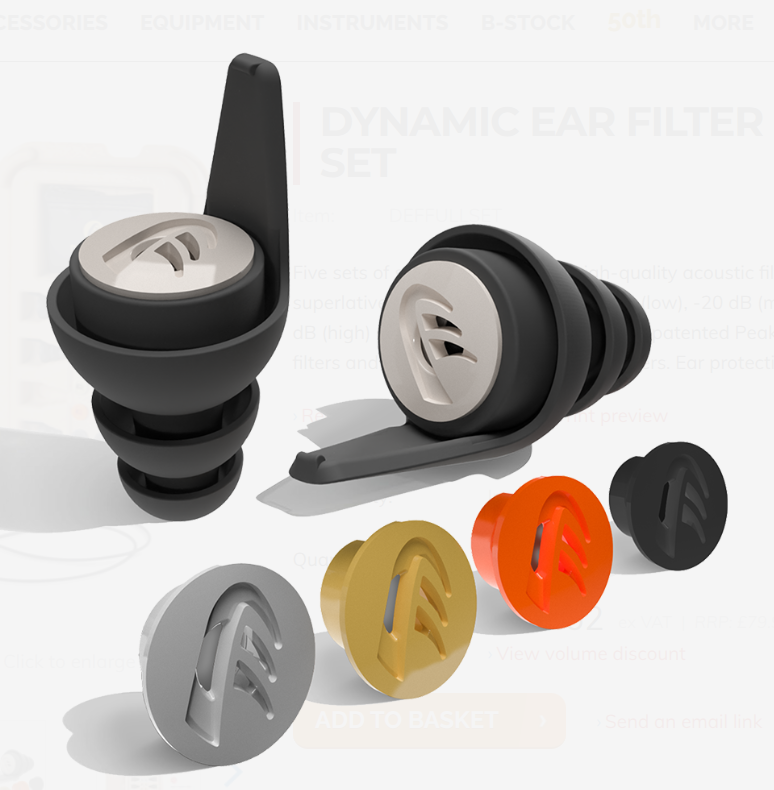 DYNAMIC EAR FILTER FULL SET