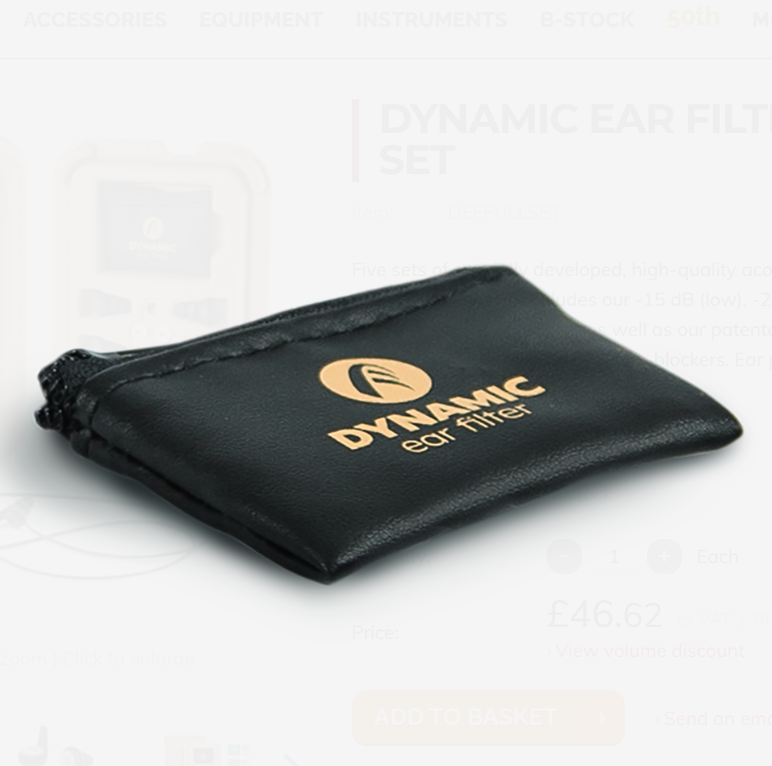 DYNAMIC EAR FILTER FULL SET