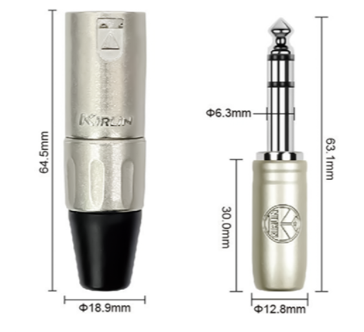 KIRLIN DELUXE LEAD XLR(M) - 1/4" TRS JACK 20FT/6M